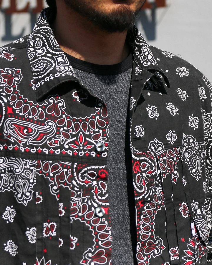 redad  made in USA Bandana Remake 1st Jacket Black 1