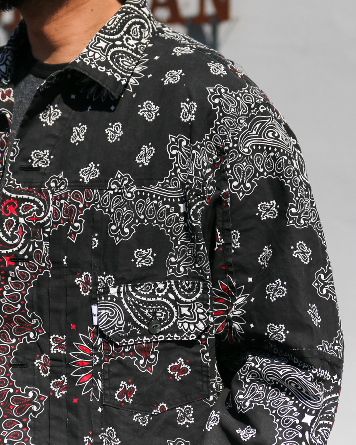 redad  made in USA Bandana Remake 1st Jacket Black 1