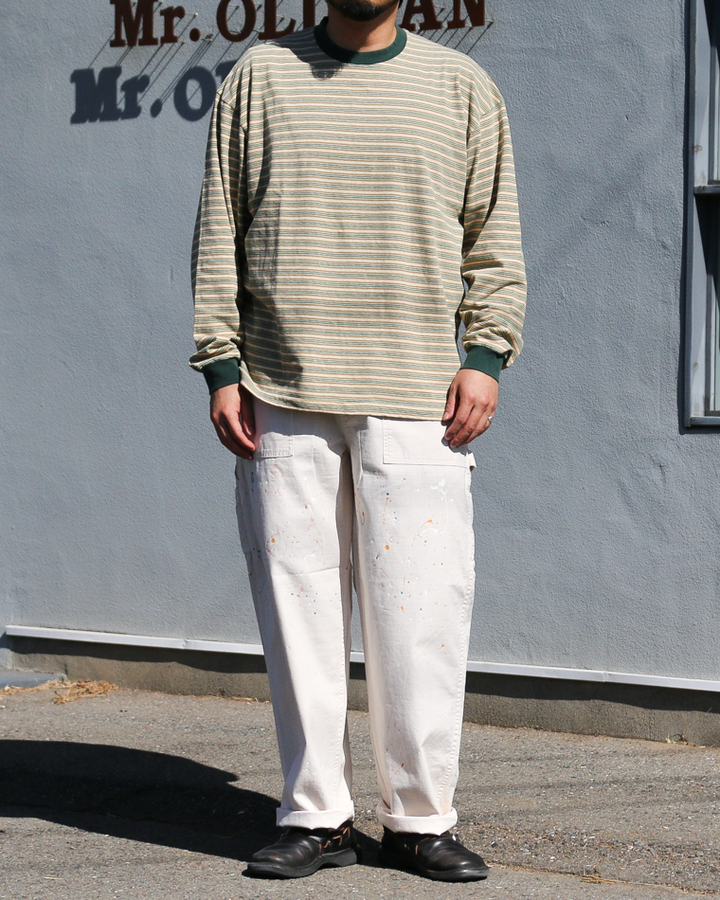 Unison Special Giant Multi Border L/S Tee Green