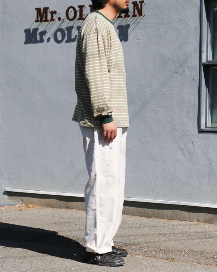 Unison Special Giant Multi Border L/S Tee Green