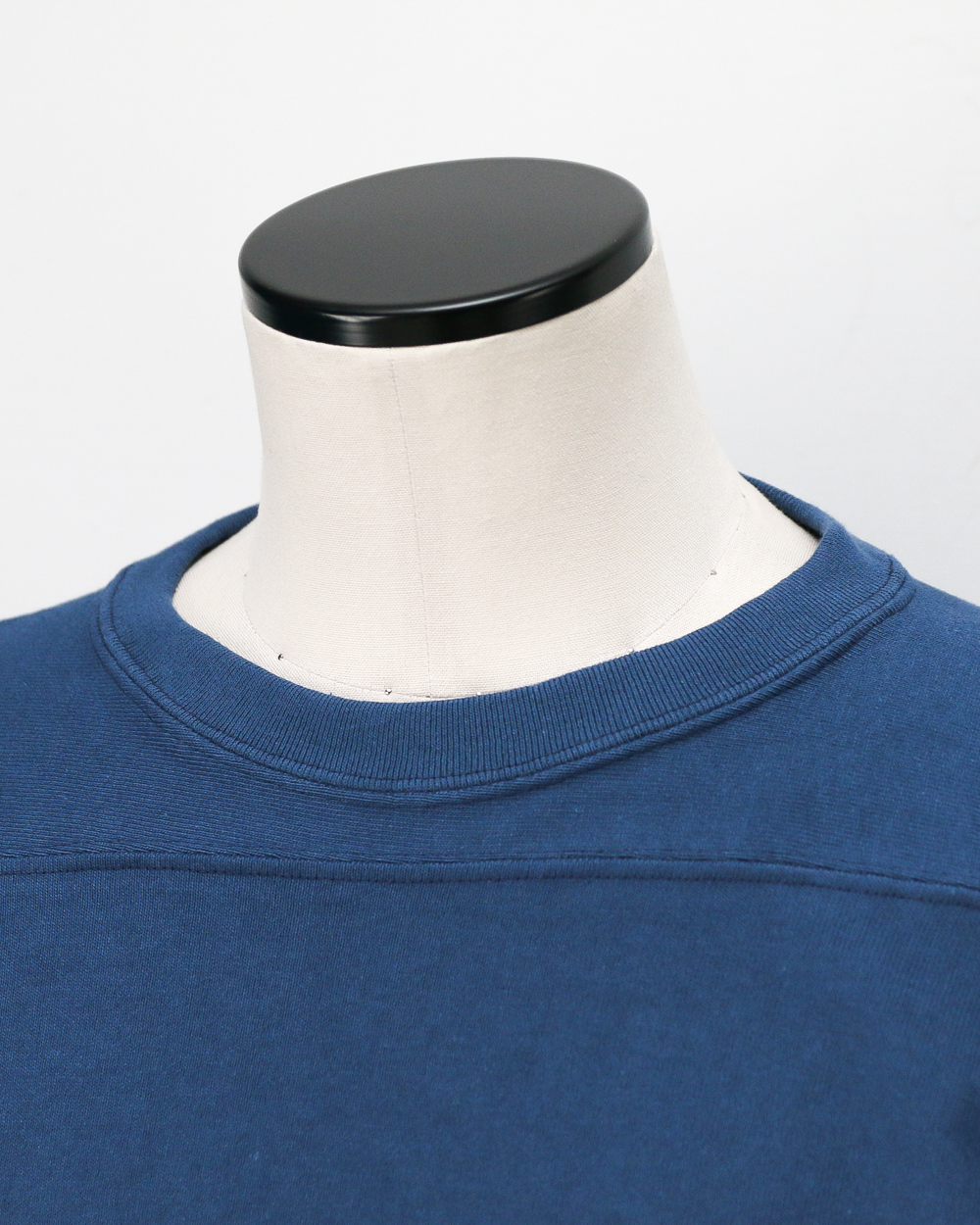 WAREHOUSE Lot 5913 LONG SLEEVE FOOTBALL TEE PLAIN Blue