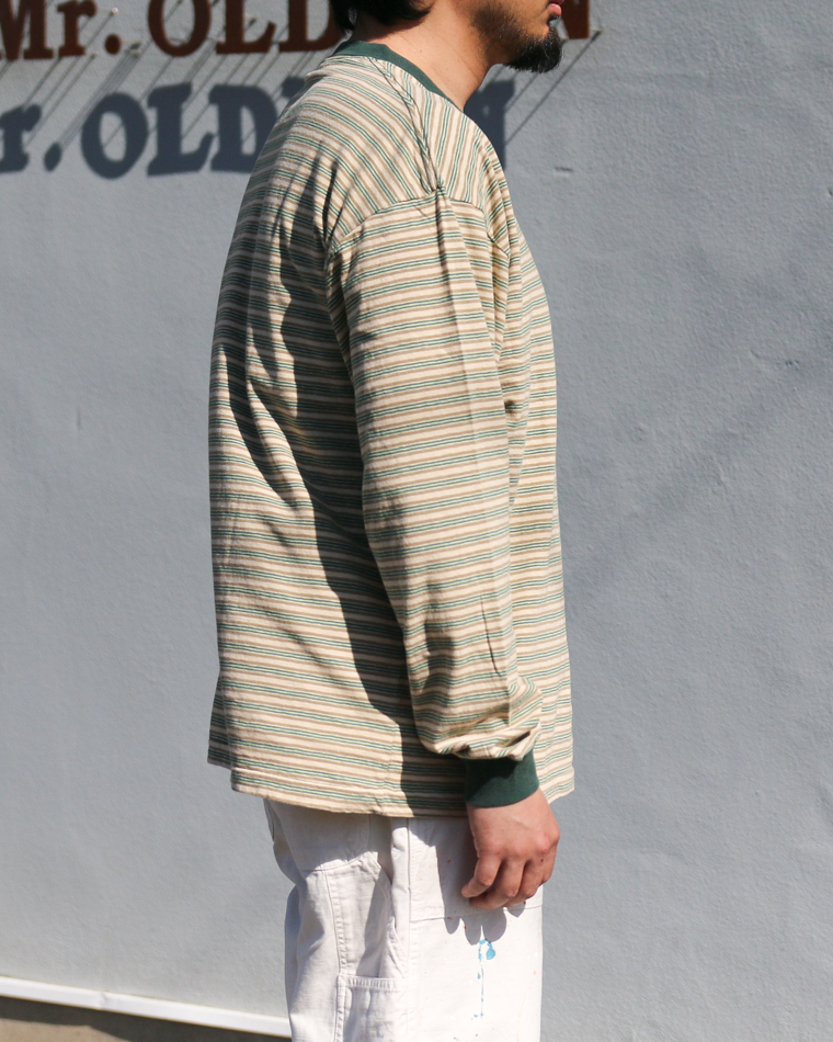 Unison Special Giant Multi Border L/S Tee Green