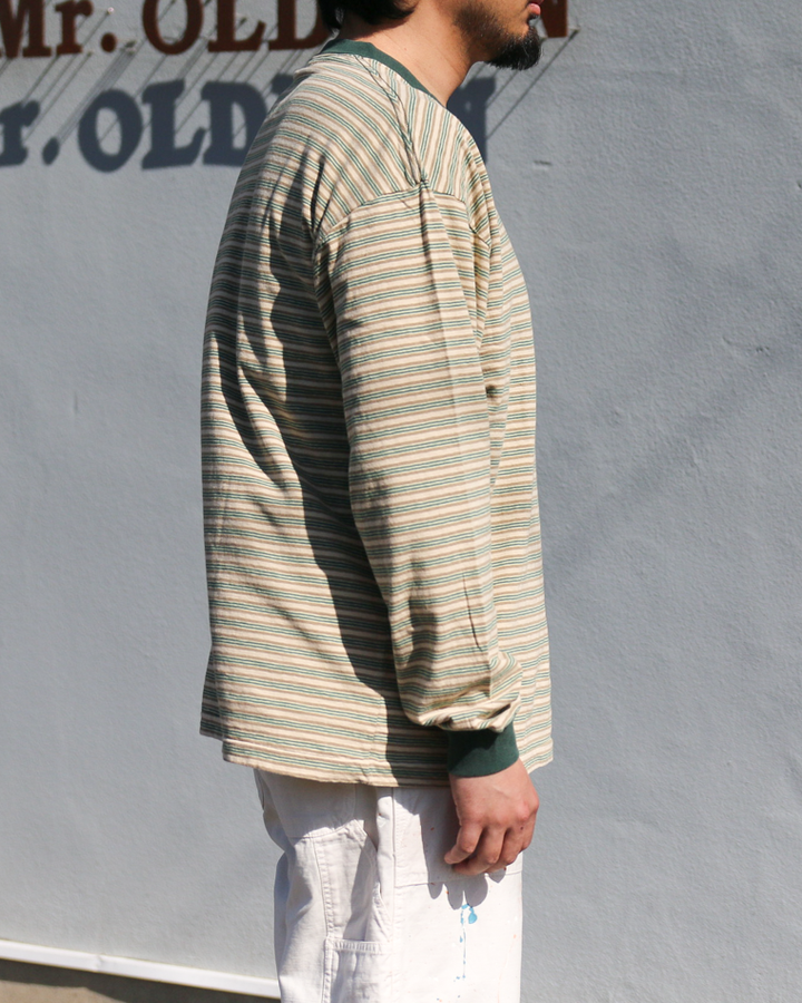 Unison Special Giant Multi Border L/S Tee Green