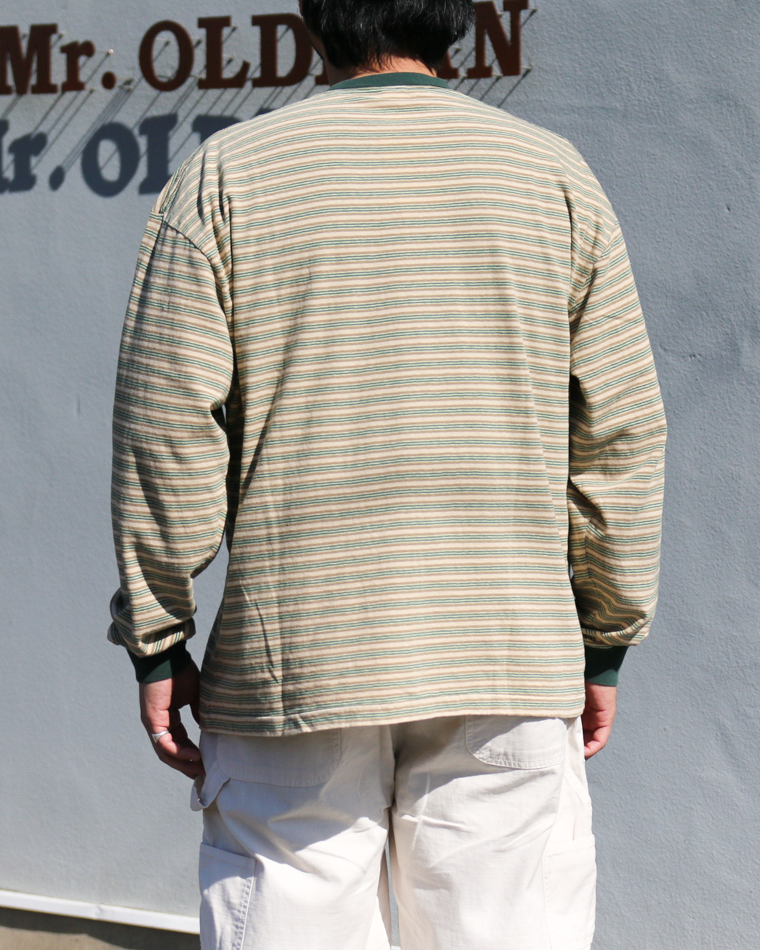 Unison Special Giant Multi Border L/S Tee Green