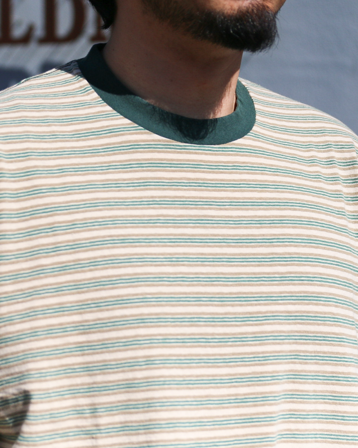 Unison Special Giant Multi Border L/S Tee Green