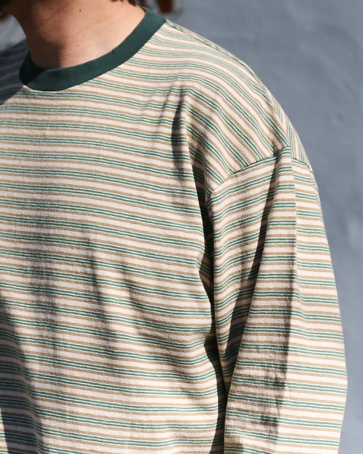 Unison Special Giant Multi Border L/S Tee Green