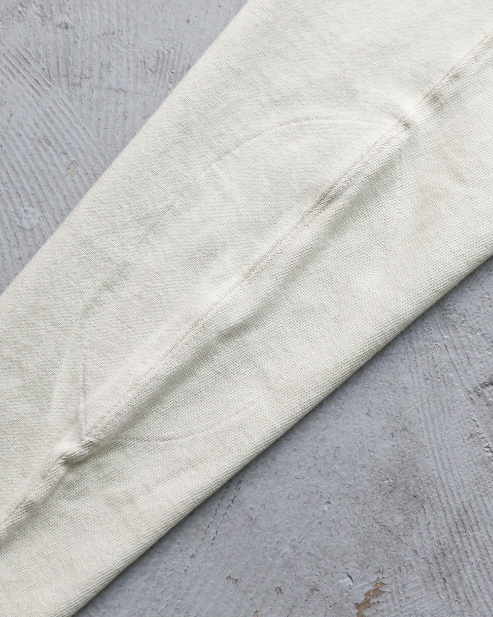 WAREHOUSE Lot 5913 LONG SLEEVE FOOTBALL TEE PLAIN Cream
