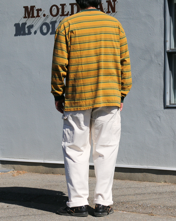 Unison Special Giant Multi Border L/S Tee Mustard