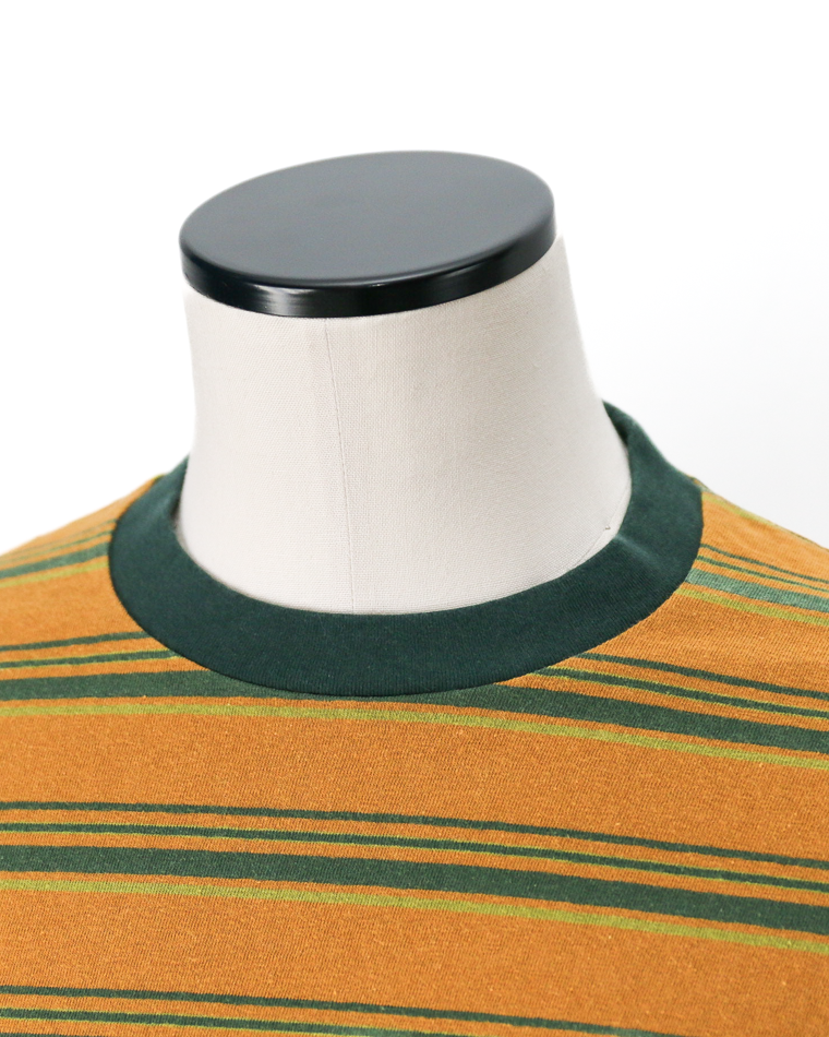 Unison Special Giant Multi Border L/S Tee Mustard