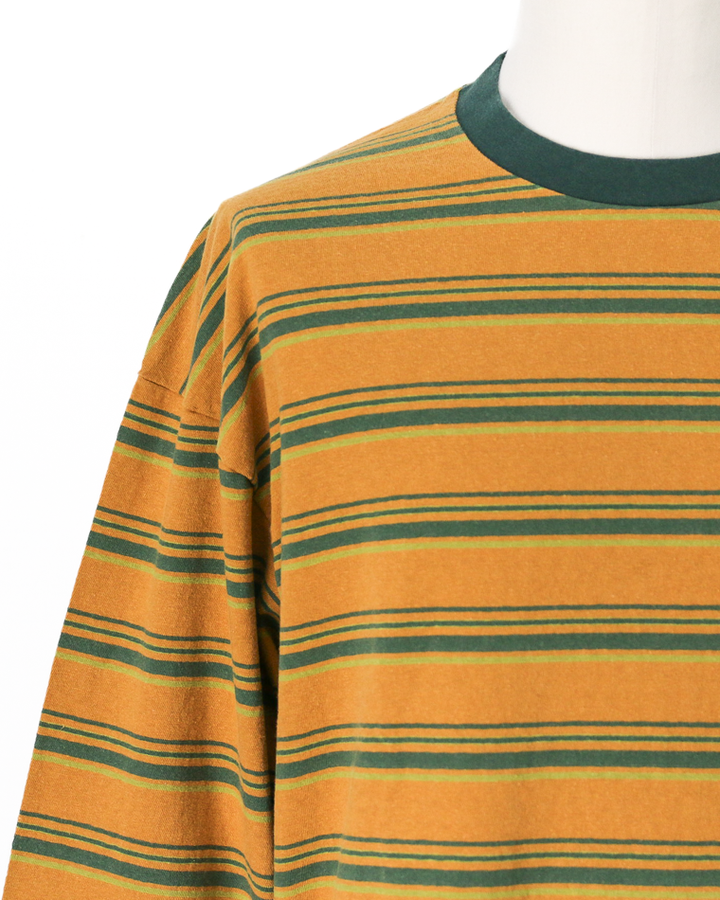 Unison Special Giant Multi Border L/S Tee Mustard