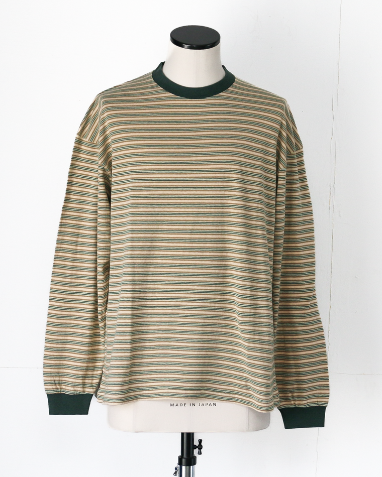 Unison Special Giant Multi Border L/S Tee Green