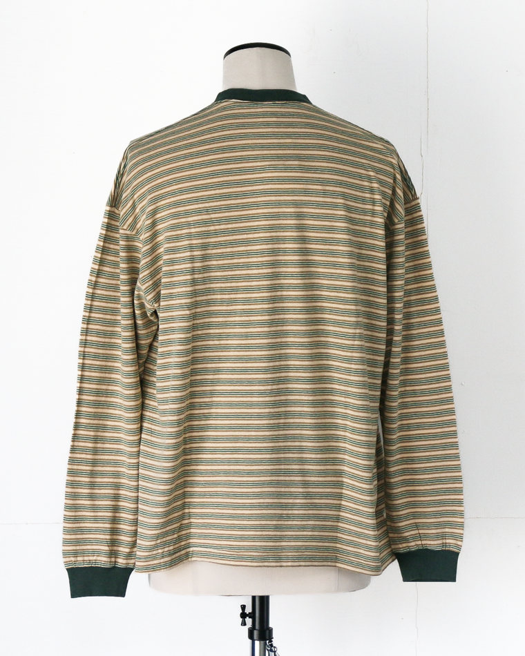 Unison Special Giant Multi Border L/S Tee Green