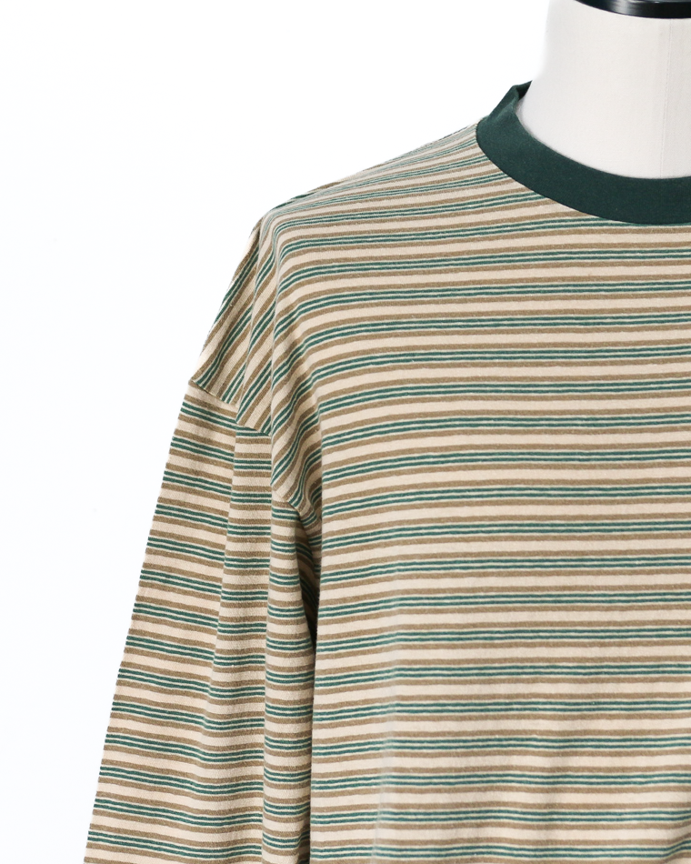 Unison Special Giant Multi Border L/S Tee Green