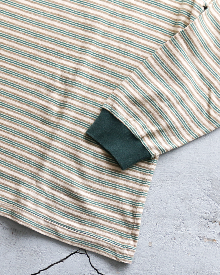 Unison Special Giant Multi Border L/S Tee Green