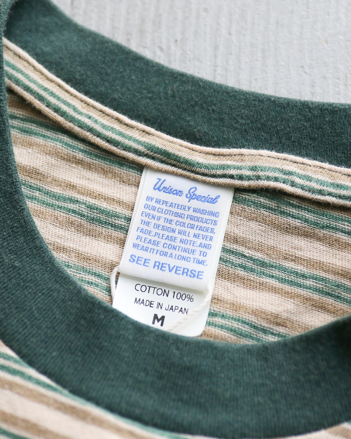 Unison Special Giant Multi Border L/S Tee Green