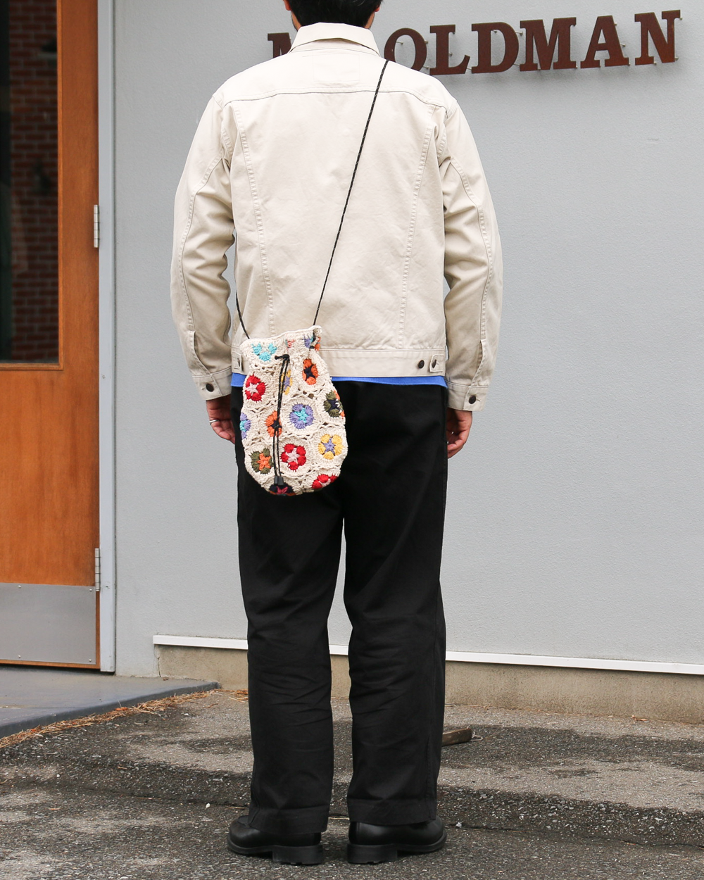 MacMahon Knitting Mills Pochette-Chain Flower White