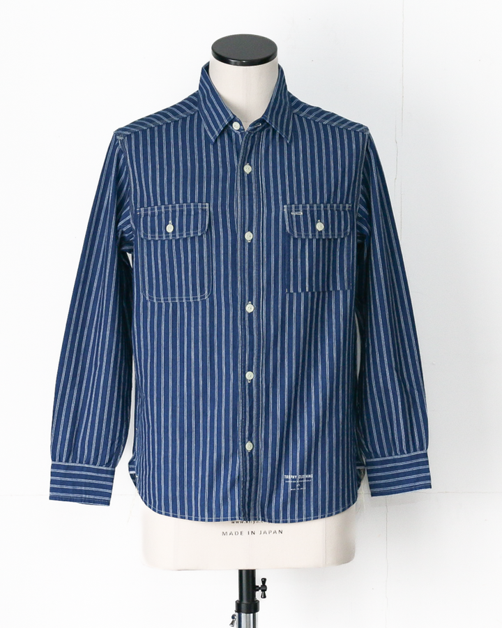 TROPHY CLOTHING TR-SH04 Harvest L/S Shirt Stripe
