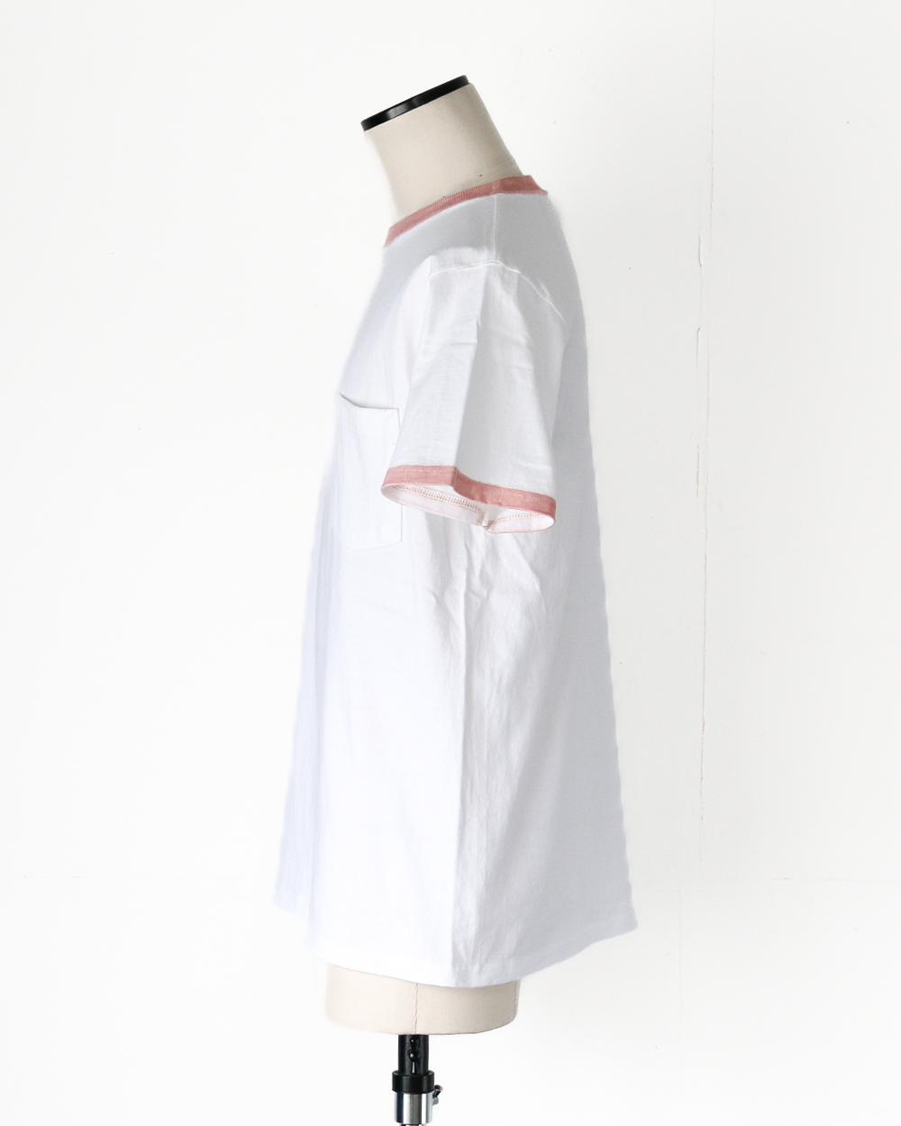 GOODWEAR S/S POCKET TEE HAND PAINT White/Pink