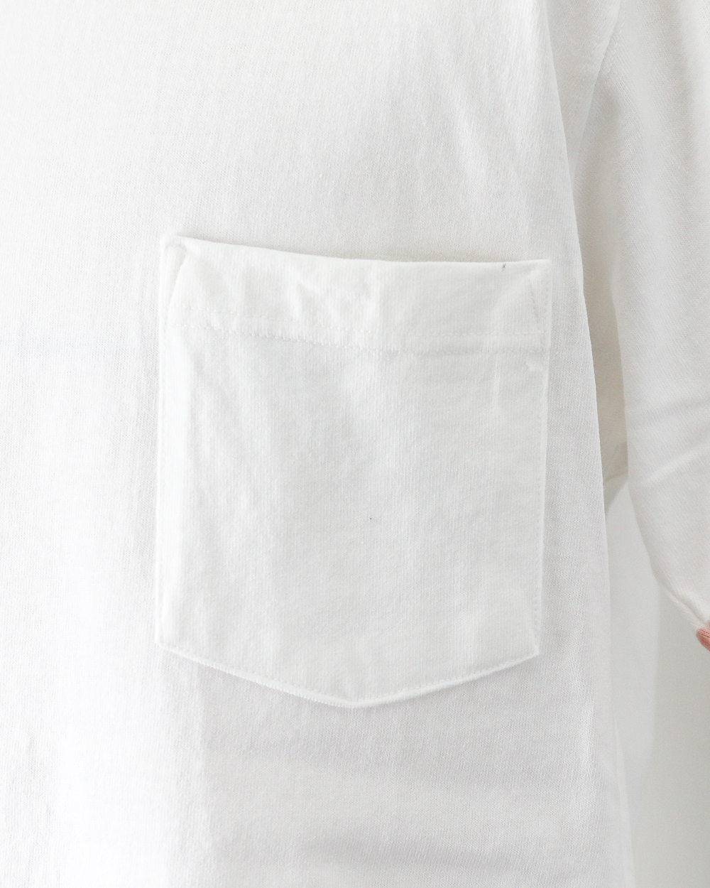 GOODWEAR S/S POCKET TEE HAND PAINT White/Pink
