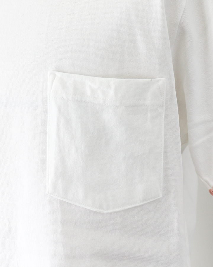 GOODWEAR S/S POCKET TEE HAND PAINT White/Pink