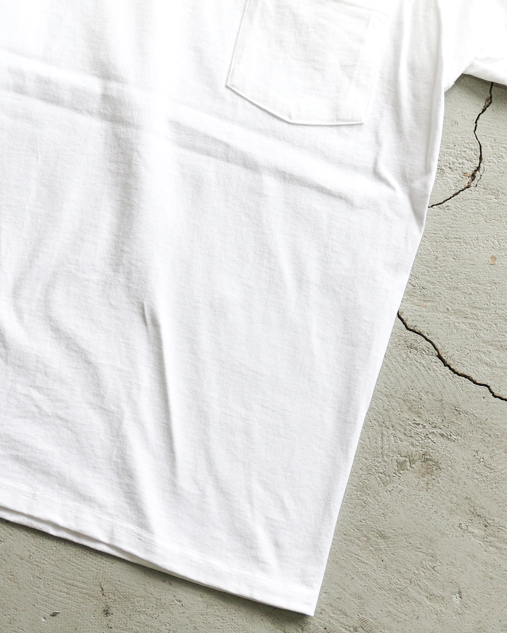 GOODWEAR S/S POCKET TEE HAND PAINT White/Pink