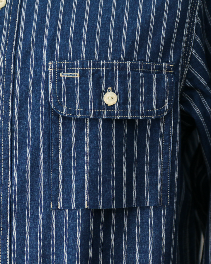 TROPHY CLOTHING TR-SH04 Harvest L/S Shirt Stripe