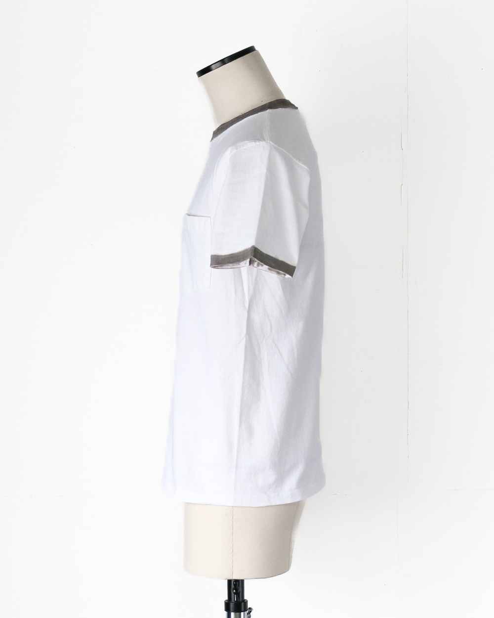 GOODWEAR S/S POCKET TEE HAND PAINT White/Grey
