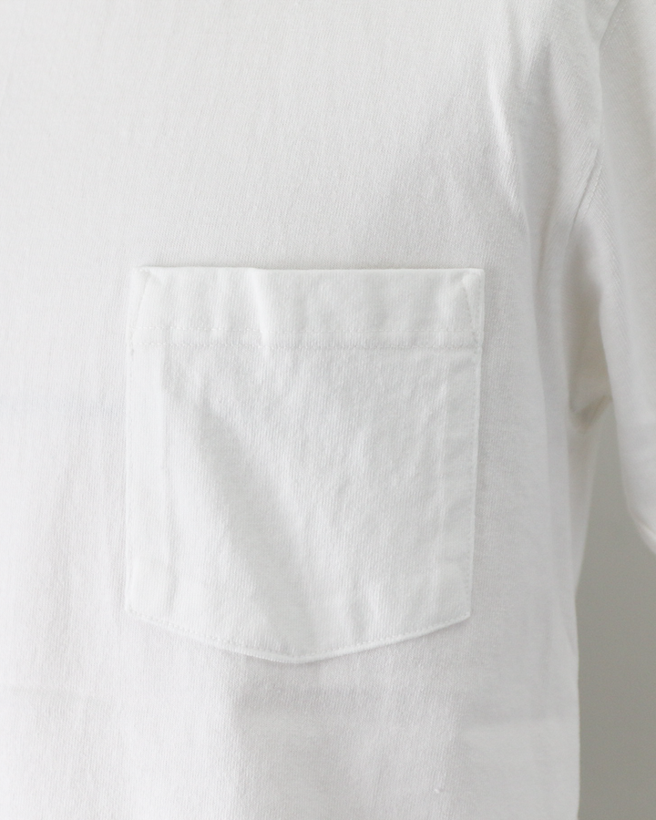 GOODWEAR S/S POCKET TEE HAND PAINT White/Grey