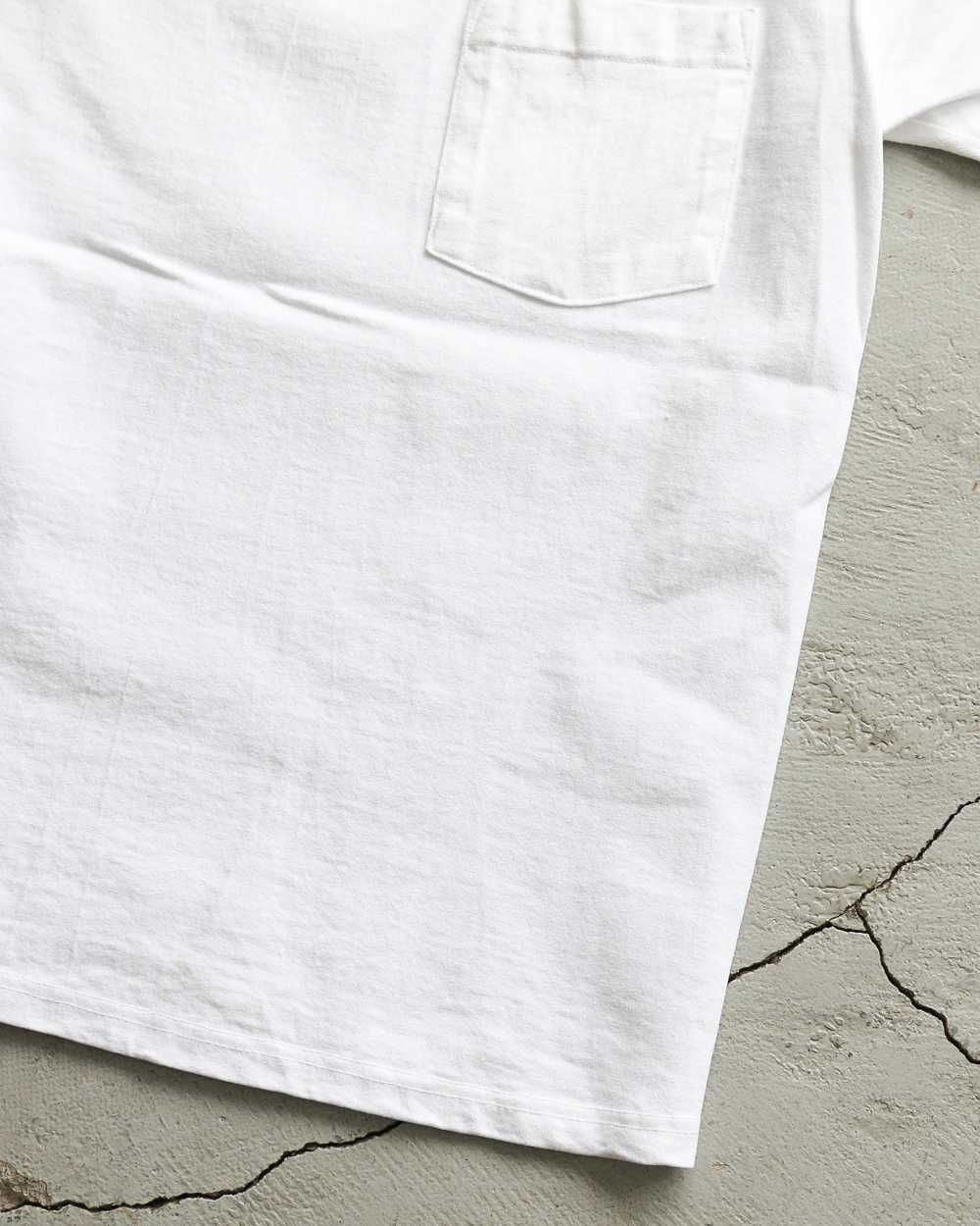 GOODWEAR S/S POCKET TEE HAND PAINT White/Grey