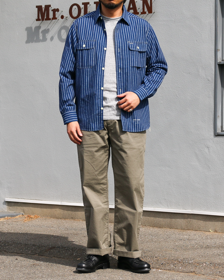 TROPHY CLOTHING TR-SH04 Harvest L/S Shirt Stripe