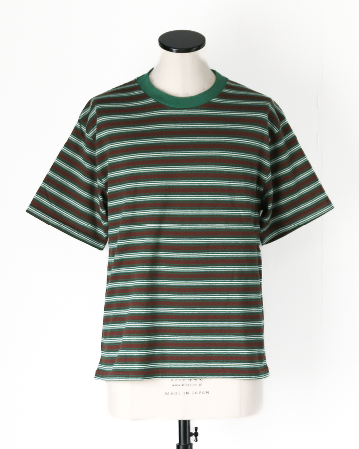 WALLA WALLA SPORT S/S STRIPE TEE Brown/Green
