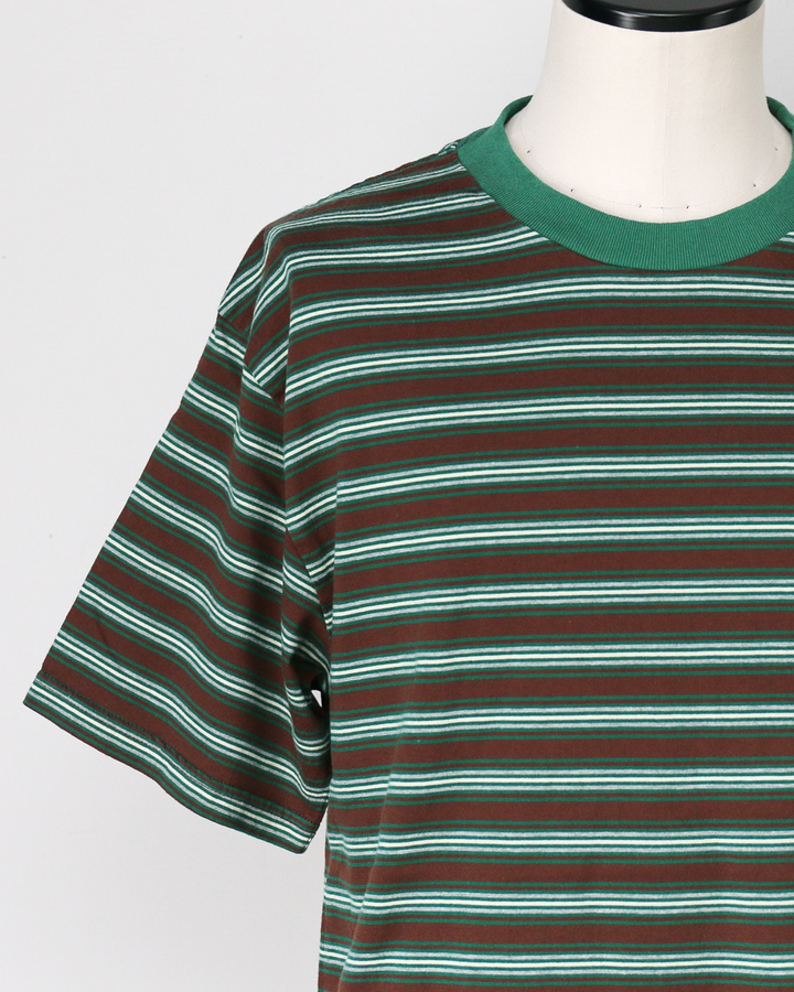 WALLA WALLA SPORT S/S STRIPE TEE Brown/Green