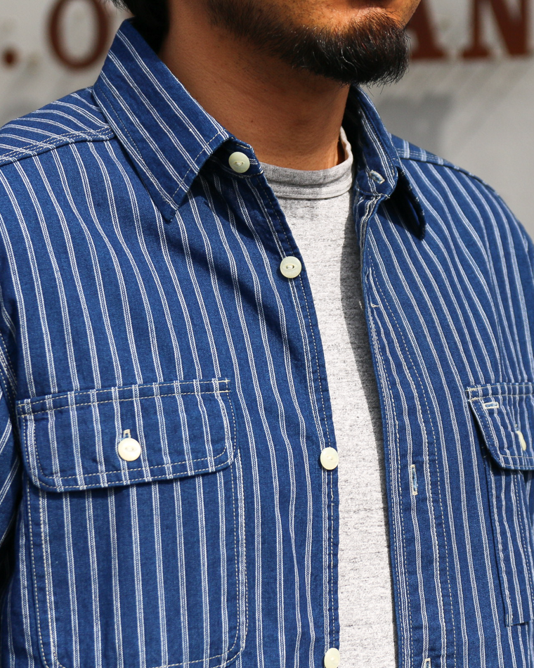 TROPHY CLOTHING TR-SH04 Harvest L/S Shirt Stripe