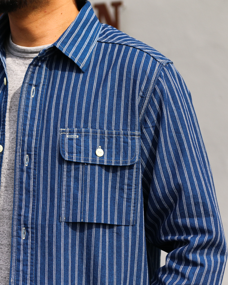 TROPHY CLOTHING TR-SH04 Harvest L/S Shirt Stripe