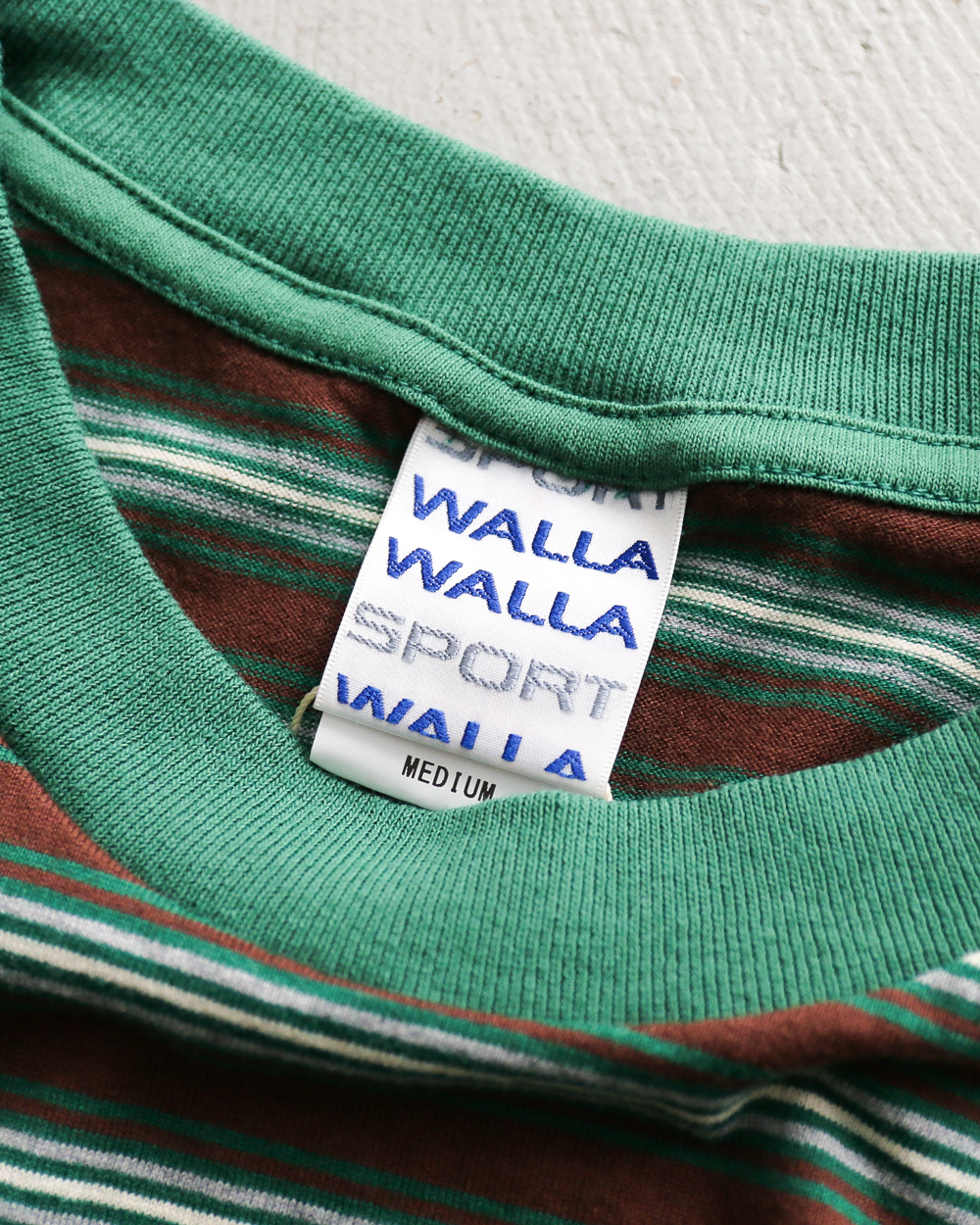 WALLA WALLA SPORT S/S STRIPE TEE Brown/Green