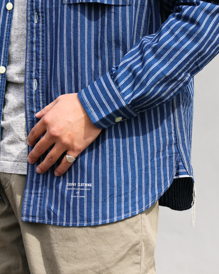 TROPHY CLOTHING TR-SH04 Harvest L/S Shirt Stripe