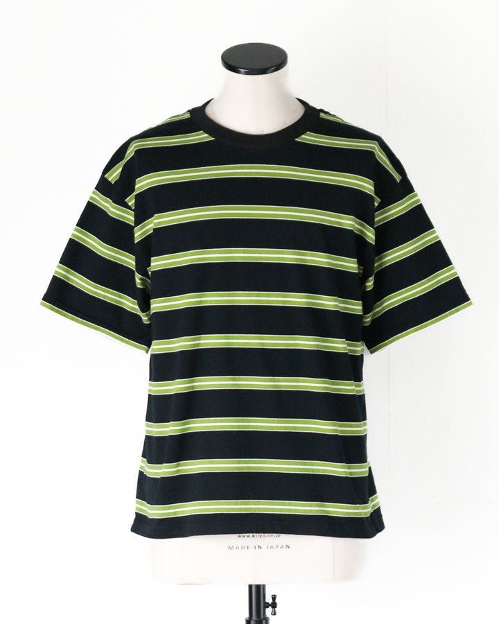 WALLA WALLA SPORT S/S STRIPE TEE Black/Green