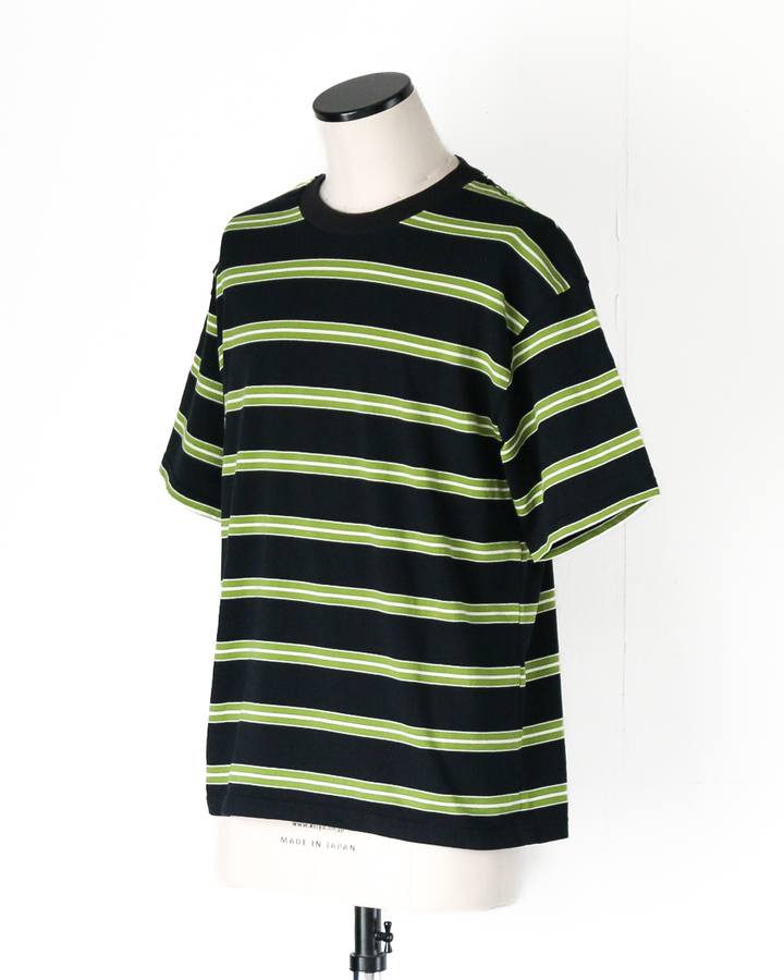 WALLA WALLA SPORT S/S STRIPE TEE Black/Green
