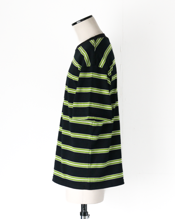 WALLA WALLA SPORT S/S STRIPE TEE Black/Green