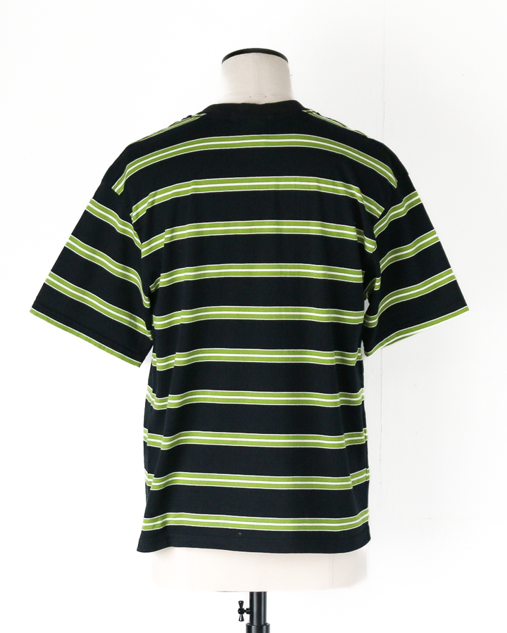 WALLA WALLA SPORT S/S STRIPE TEE Black/Green