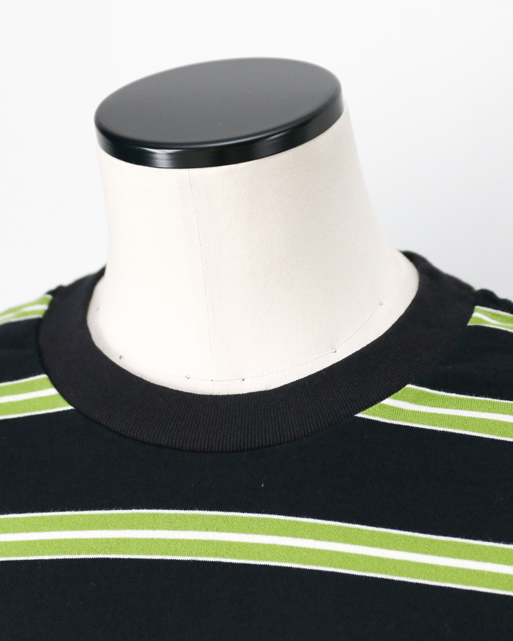 WALLA WALLA SPORT S/S STRIPE TEE Black/Green