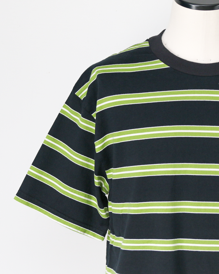 WALLA WALLA SPORT S/S STRIPE TEE Black/Green