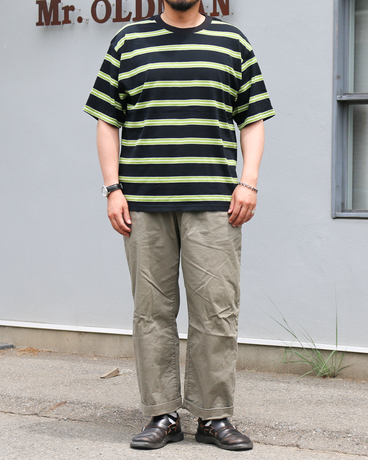 WALLA WALLA SPORT S/S STRIPE TEE Black/Green