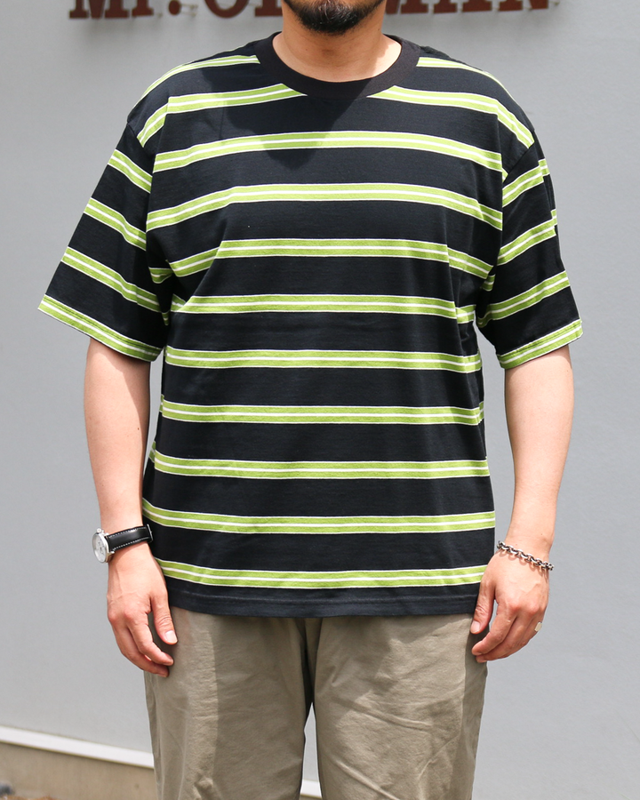 WALLA WALLA SPORT S/S STRIPE TEE Black/Green