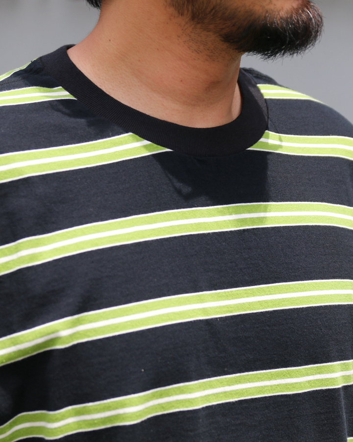 WALLA WALLA SPORT S/S STRIPE TEE Black/Green