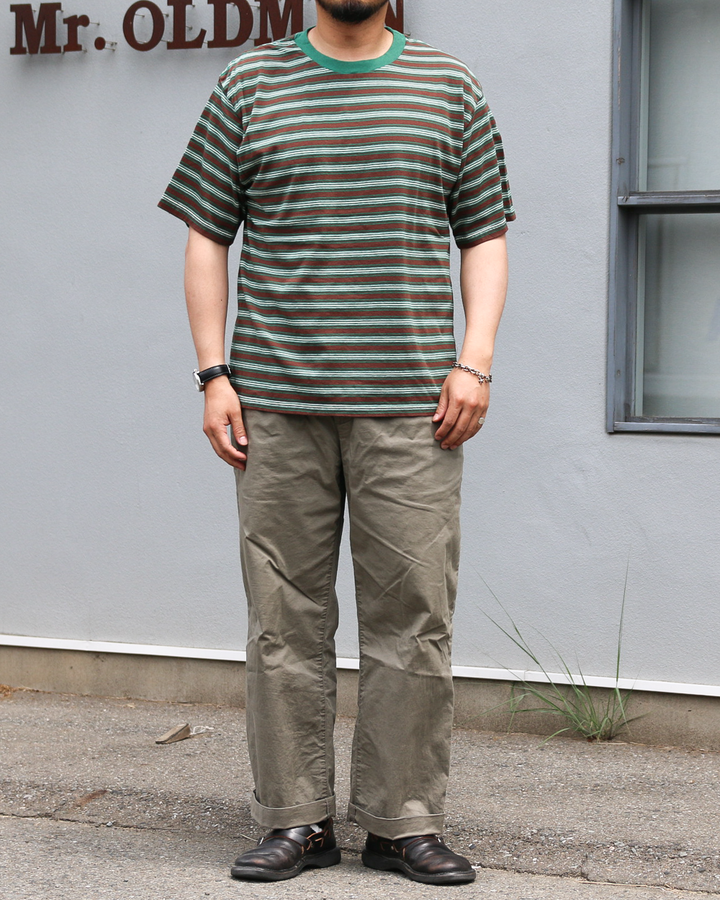 WALLA WALLA SPORT S/S STRIPE TEE Brown/Green
