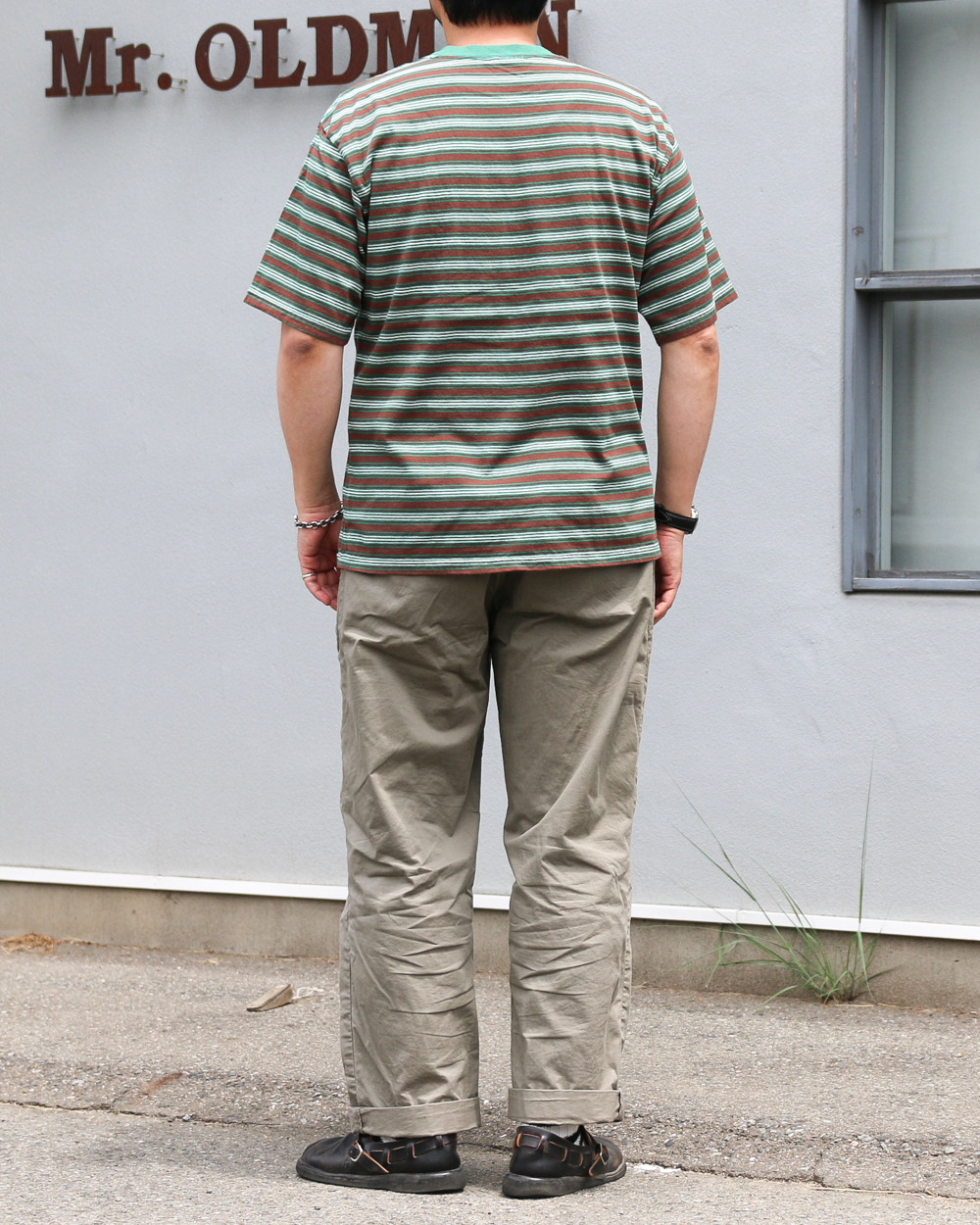 WALLA WALLA SPORT S/S STRIPE TEE Brown/Green
