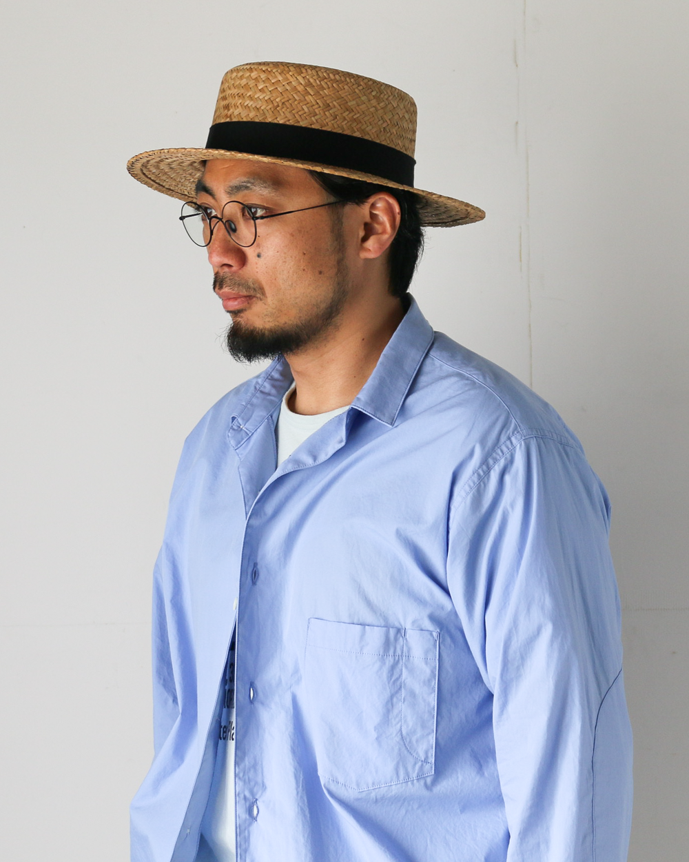 HIGHER HO24002 YELLOW STRAW BOATER