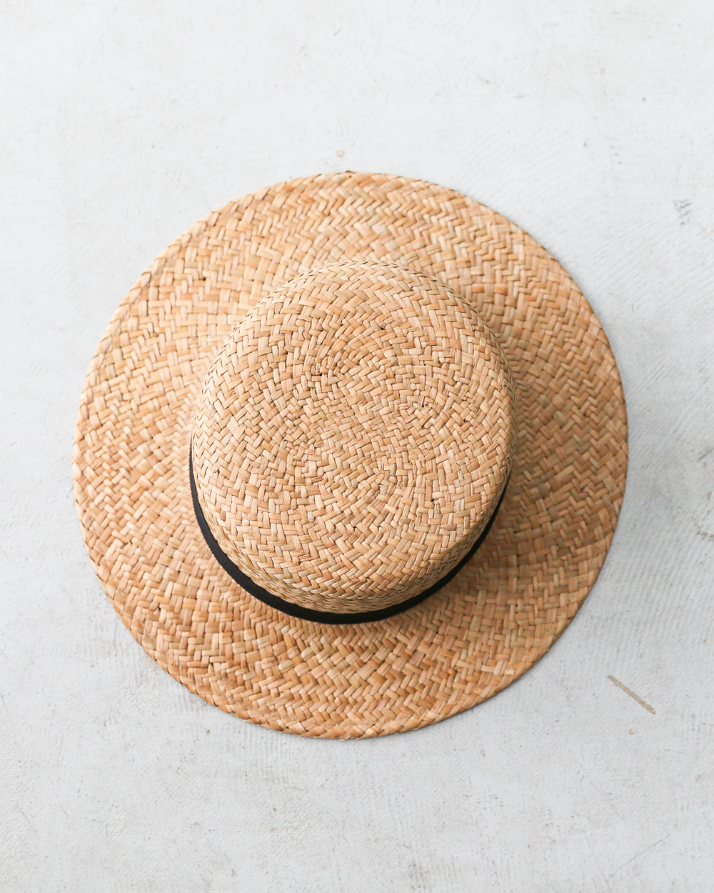 HIGHER HO24002 YELLOW STRAW BOATER