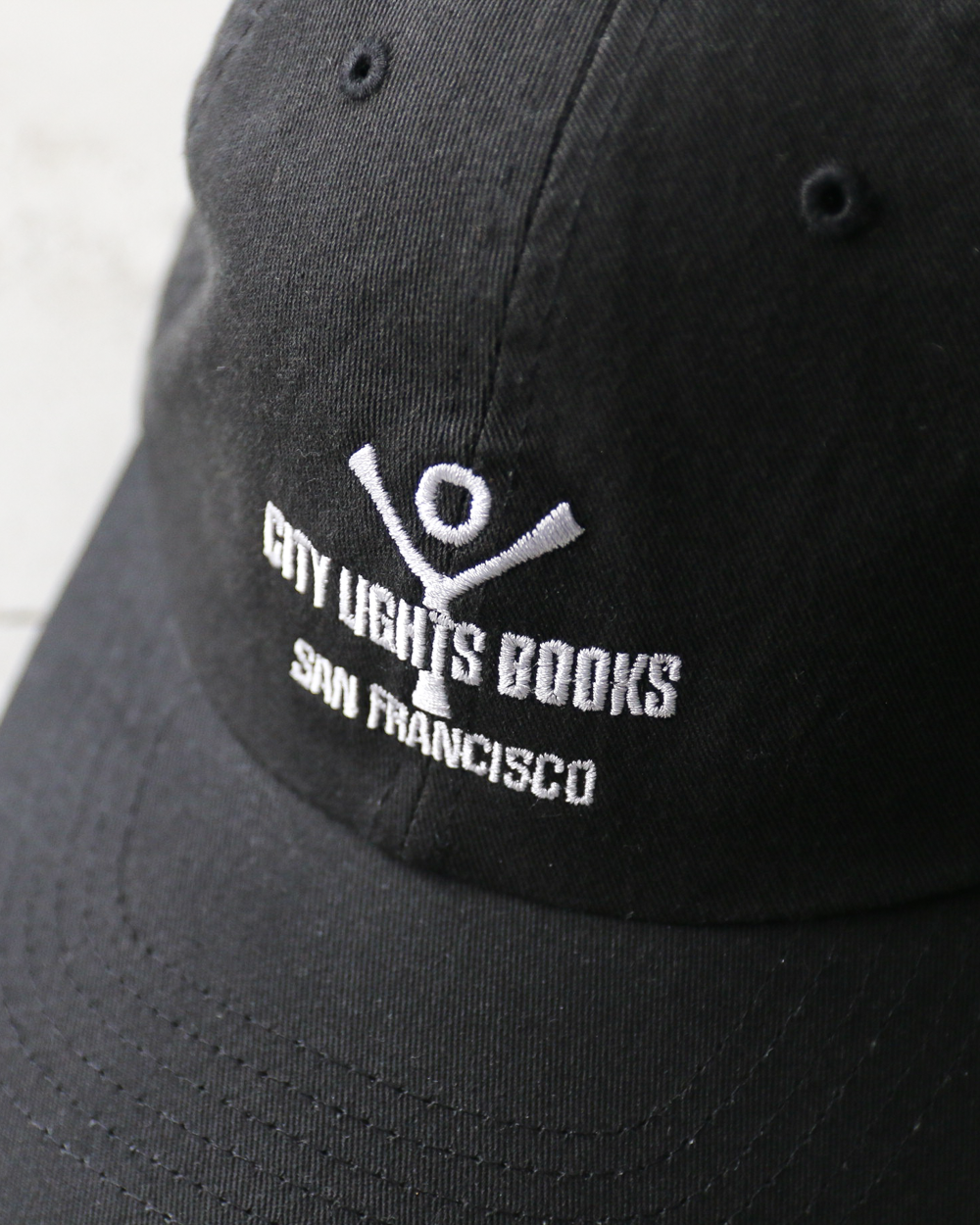 City Lights Bookstore シティライツブックストア Logo Cap Black